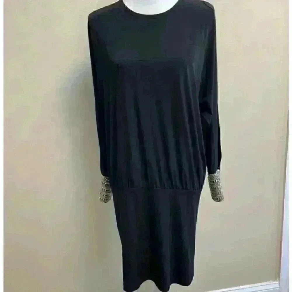 Moda International Dress Medium Long Knee Length Dolman Sleeve